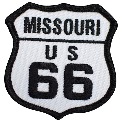 Missouri Route 66 Patch - St. Louis, Springfield, Joplin, Rolla 2.5" (Iron on)