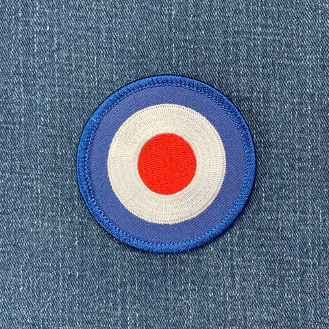 Mod Target Patch - Embroidered British Subculture Badge 2.5" (Iron On)