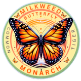 Monarch Butterfly Sticker - Vinyl Decal Milkweed Tiger & Common 3"