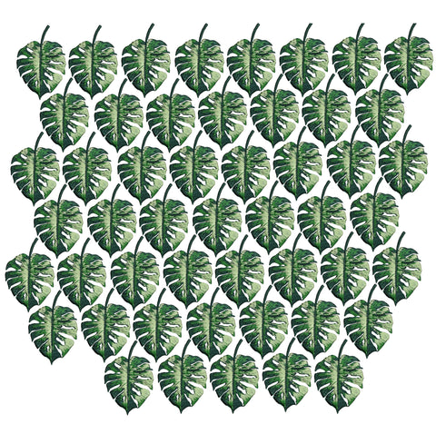 50-Pack Small Monstera Leaf Applique Patch - Tropical House Plant 2" (Iron on)