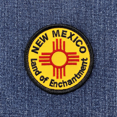 New Mexico Land of Enchantment Patch - Embroidered NM Badge 2.5" (Iron Or Sew On)
