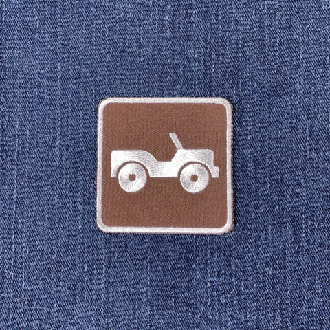 Off-Road Vehicle Patch - Embroidered OHV Sign Badge 2" (Iron On)