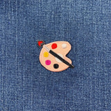 Artist Paint Palette Applique Patch - Art Fine Arts Embroidered Painting Badge 1.75" (Iron On)