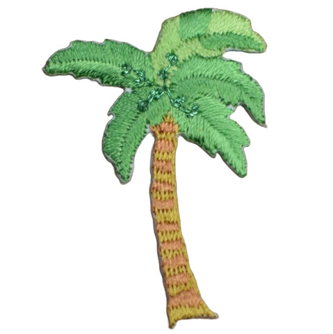 Palm Tree Applique Patch - Beach Vacation Tropical Island Embroidered Badge 1.5" (Iron on)