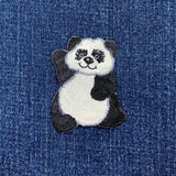 Panda Bear Applique Patch - Embroidered Animal Badge 2-3/8" (Iron On)