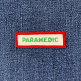 Vintage Paramedic Patch - Embroidered First Responder Uniform Badge 2.75" (Clearance, Sew On)