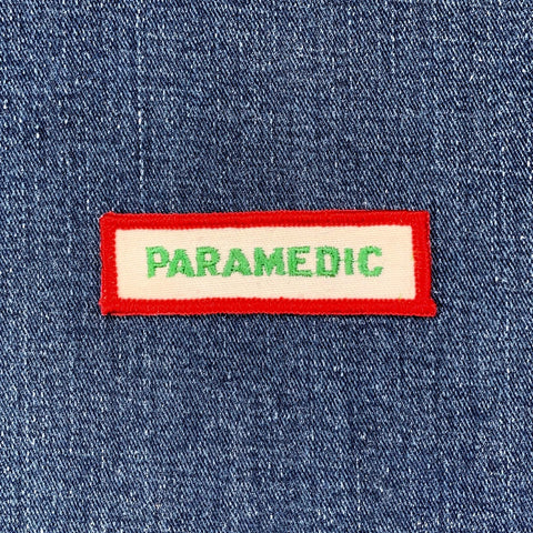 Vintage Paramedic Patch - Embroidered First Responder Uniform Badge 2.75" (Clearance, Sew On)