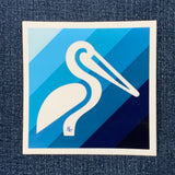 Pelican Sticker - Bird Ocean Beach Sealife Large Vinyl Decal 4"