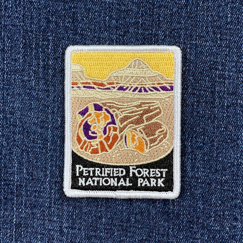 Petrified Forest National Park Patch - Embroidered Navajo Apache Arizona Badge 2-7/8" (Iron On)