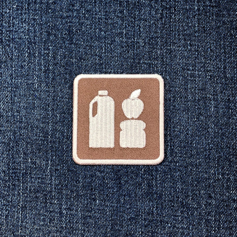 Picnic Area Patch - Embroidered Park Sign Badge 2" (Iron On)