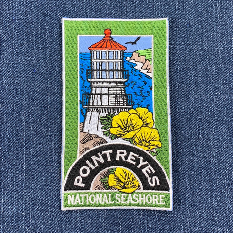 Point Reyes Patch - US National Seashore Marin County California Badge 4.75"
