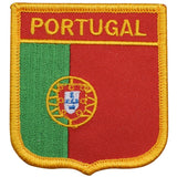 Portugal Patch - Embroidered Flag Shield Badge 2.75" (Iron On)