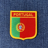 Portugal Patch - Embroidered Flag Shield Badge 2.75" (Iron On)