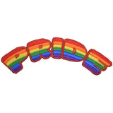 Pride Applique Patch - Embroidered Rainbow Badge 4" (Iron On)