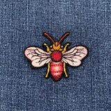 Bee Applique Patch - Embroidered Hornet Wasp Insect Badge 2-5/8" (Iron On)