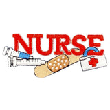 Nurse Applique Patch - Bandage Medical Tools Syringe First Aid Embroidered Badge 3.5" (Iron On)