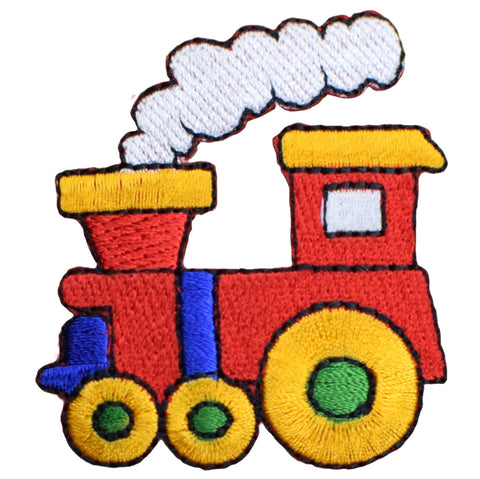 Train Patch Applique - Steam Locomotive Children's Conductor Badge 2.25" (Iron on)