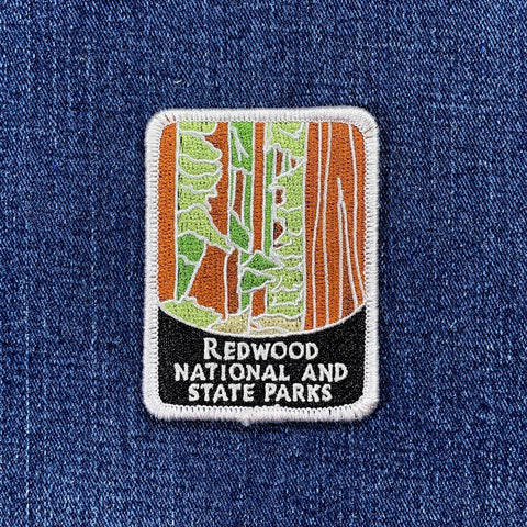Redwood National Park Patch - Embroidered Humboldt California Badge 2-7/8" (Iron On)