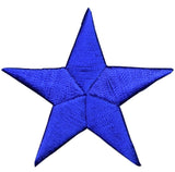 Royal Blue Star Applique Patch - Embroidered Iron On Badge 2.25"