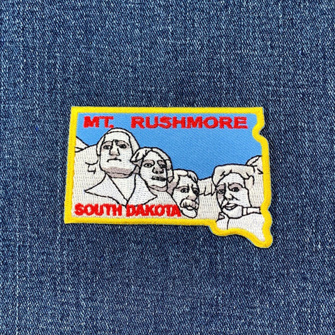 Mount Rushmore Patch - Embroidered South Dakota National Monument Badge 3" (Iron Or Sew On)