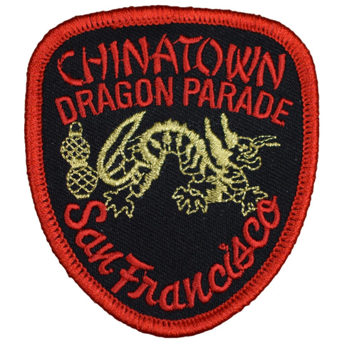 Chinatown Dragon Parade Patch - San Francisco SF California 3.25" (Iron on)
