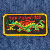 patch featuring a dragon and the words 'SAN FRANCISCO' in red across the top