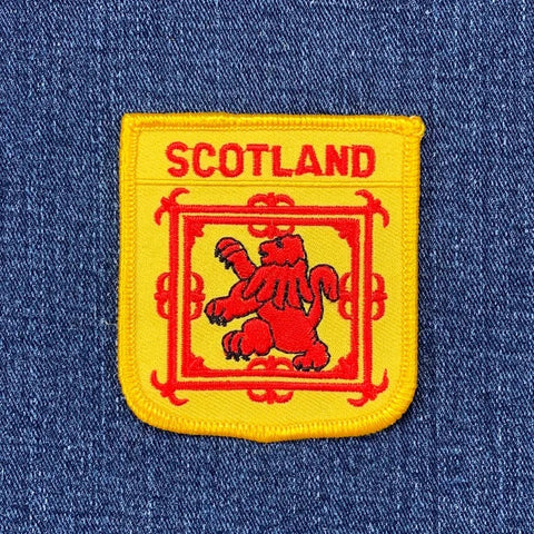 Scotland Patch - Embroidered Flag Shield United Kingdom Badge 2.75" (Iron Or Sew On)