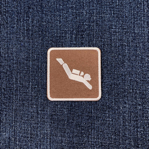 Scuba Diving Patch - Embroidered Diving Sign Badge 2" (Iron On)