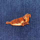 Seal Applique Patch - Embroidered Animal Marine Mammal Badge 3-1/8" (Iron On)