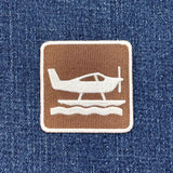 Seaplane Patch - Embroidered Water Aircraft Sign Airplane Pilot Badge 2" (Iron On)