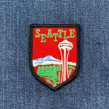 Seattle Patch - Embroidered Mount Rainier & The Needle Washington Badge 2-7/8" (Iron On)