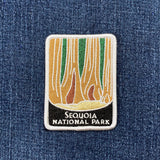Sequoia National Park Patch - Embroidered Redwood Trees & California Badge 2-7/8" (Iron On)