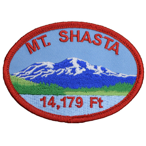 Mount Shasta Patch - California 14,179 Ft. Siskiyou County Hiking Backpacking Badge 3.5" (Iron on)