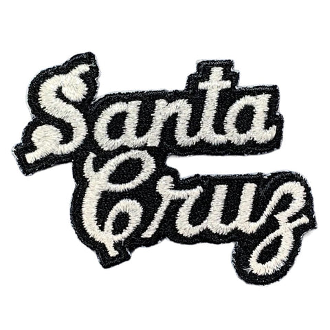 embroidered santa cruz patch on a white background