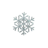 Decorative snowflake patch with a white background