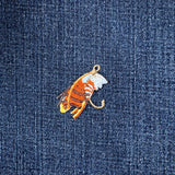 6-Pack Fly Fishing Lure Applique Patch Set - Embroidered Angling Badges (Iron On)