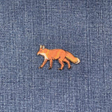 Small Fox Applique Patch - Embroidered Animal Badge 2" (Iron On)