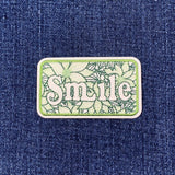 Smile Applique Patch - Embroidered Happy Flowers Badge 2.5" (Iron On)