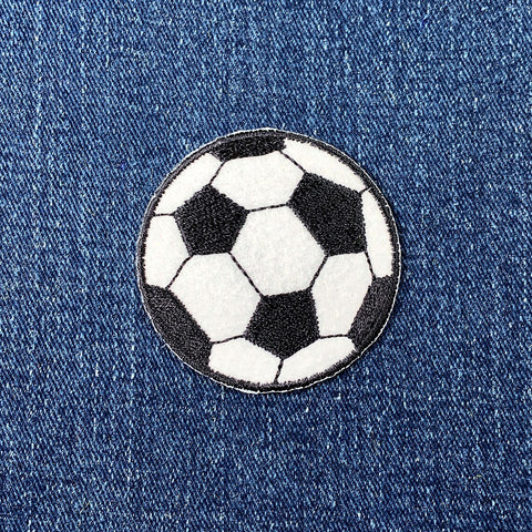 Soccer Applique Patch - Fútbol Sports Ball Embroidered Badge 2" (Iron Or Sew On)