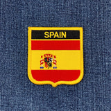spain flag shield patch