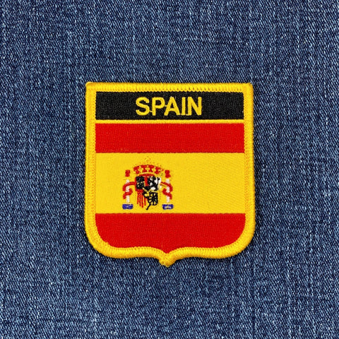 spain flag shield patch