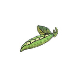 sweet peas patch on a white background