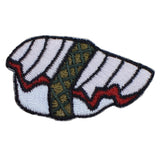 Tako Sushi Applique Patch - Octopus Rice Seaweed Food Embroidered Badge 1.75" (Iron On)