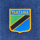 Tanzania Patch - Embroidered Flag Shield Badge 2.75" (Iron On)