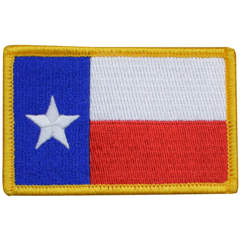 Texas Flag Patch - Houston San Antonio Dallas Fort Worth Embroidered Badge 3-3/8" (Iron Or Sew On)