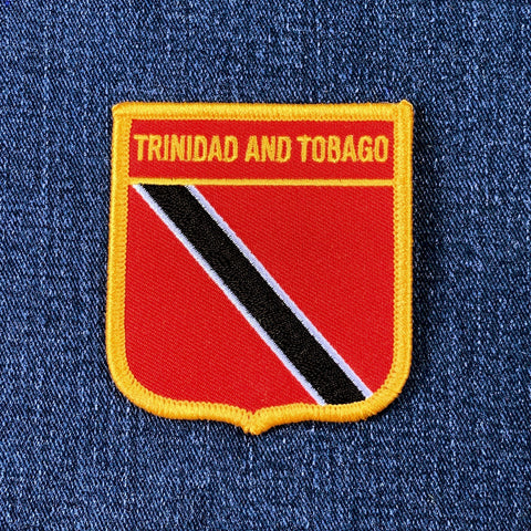 Trinidad and Tobago patch on a denim background