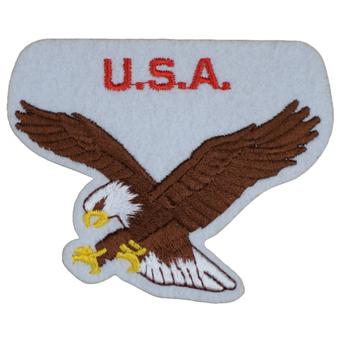 U.S.A. Eagle Patch - USA United States Freedom Badge 3" (Iron or Sew On)
