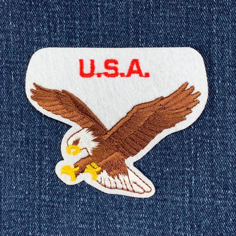 USA Eagle Patch - Embroidered United States Of America National Bird Badge 3" (Iron or Sew On)