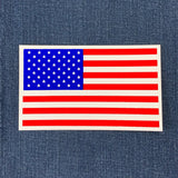 5 Inch USA Flag Sticker - United States Vinyl Decal UV Protectant Car Boat RV Truck Will Not Fade