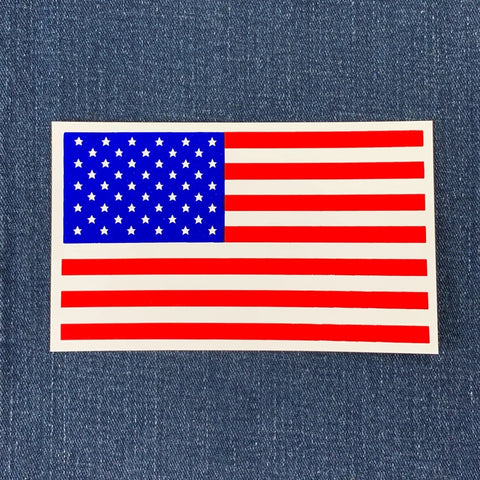 5 Inch USA Flag Sticker - United States Vinyl Decal UV Protectant Car Boat RV Truck Will Not Fade